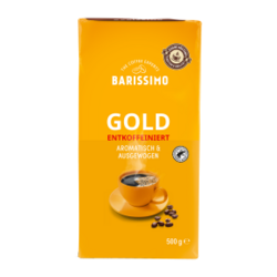 BARISSIMO Gold mletá káva bez kofeinu 500 g